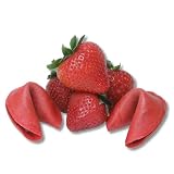 Gourmet Food : 100 Personalized Fortune Cookies - Strawberry