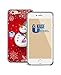 iPhone 6S Back Case, Ukase Snowman on Red Background for 4.7 inch Apple Phone 6 (2014 Version) / Apple Phone 6S (2015 Version)
