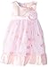 Blueberi Boulevard Baby Girls' Sleeveless Flower Empire Sheer Skirt Dress