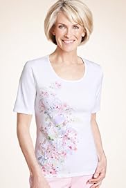 Classic Collection Pure Cotton Placement Floral Jersey Top