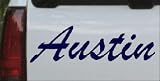 Austin Car Window Wall Laptop Decal Sticker -- Navy 30in X 9.0in