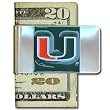 Miami Hurricanes Large Money Clip/Card Holder - NCAA College Athletics Fan Shop Sports Team Merchandise
