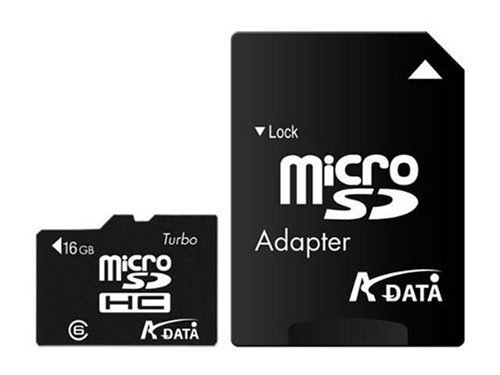 A-DATA Class 6 microSDHC Flash Memory Card with SD Adapter
