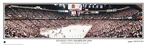 NHL New Jersey Devils 2000 Stanley Cup Champions - 13.5x39 Panoramic Poster with Black Metal Frame #4008