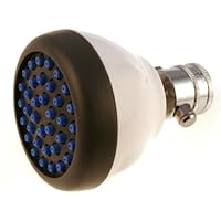 Spray Clean White Showerhead 1.75 with pressure compensating flow controller, ON/Off Button, super low flow 1.75gpm
