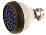 Spray Clean White Showerhead with pressure compensating flow controller, ON/Off Button, low flow 2.0gpm