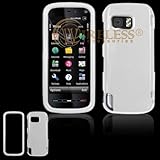 Solid White Snap-On Cover Hard Case Cell Phone Protector for Nokia XpressMu ....