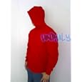 MENS RED, Size: X-LARGE, Plain Pullover Hoodies Fleece. 80% Cotton/20% Poly Fashion Sweatshirts Great for Snow/ Winter / Gift!