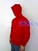 RED, Size: XX-LARGE, Plain Men's Pullover Hoodies Fleece, Sweatshirts