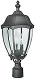IMAGE OF Dolan Designs 955-50 Black Roseville Traditional / Classic 3 Light Post Light from the Roseville Col