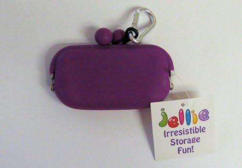 Purple Jellie Silicone Coin Purse with Key Chain
