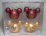 Walt Disney World Resorts Mickey Mouse Ears Christmas Ornament Set of 4