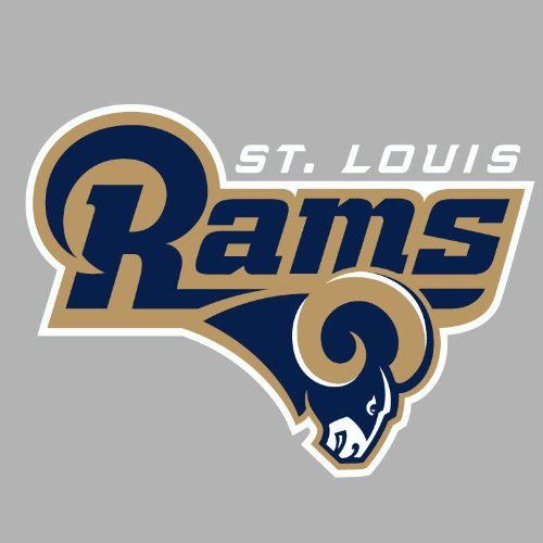 St. Louis Rams Auto Car Bumper Decal Sticker 7.5 X 5.5