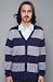 WeSC The Gaspare Knitted Cardigan in Medium Blue,Sweaters for Men