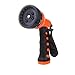 Garden Hose Nozzle Sprayer - Front Trigger - 7 Different Spray Settings - Heavy Duty Sprinklers High Pressure Washer Nozzle with Flow Control Setting Knob, Best Lawn Sprayer Car Washer (1Pc)