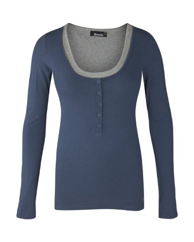 Bench Damen Longlseeve Shirt Chipper, nightshadow blue, XS, BLGA2204_BL084 Preisvergleich