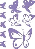 Produkt-Bild: Sweet Butterflies Schmetterlinge Aufkleber Autoaufkleber weiss