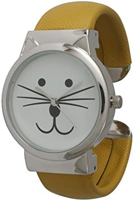 Olivia Pratt Tom Cat Cuff Watch - Mustard