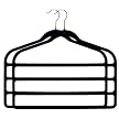 Joy Mangano 2-pk. 4 Bar Hangers Black