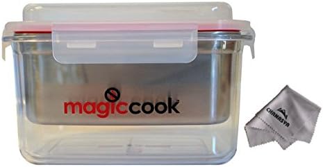 Magic Cook Lunch Box Cooker and Chanasya Polish Cloth Bundle