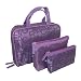 Kenneth Cole Reaction Logo Print 3 pc Cosmetic Overnight Bag Set