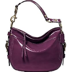 Coach Patent Carly Sac Shoulder Bag Berry