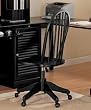 Louvered Rich Black Chair By Coaster Furniture