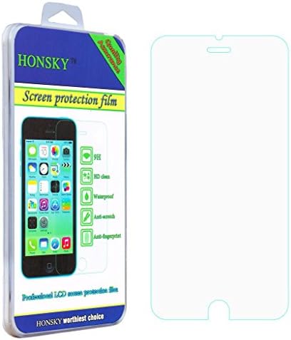 [2 packs!]Honsky - for Iphone 6 Plus 5.5 inch (5.5'') [Tempered Glass] Military-Grade Screen Protector - 5 layers,HD Crystal Clear,Anti-Scratch,Bubble free,Anti Fingerprint,Anti-Oil,No Rainbow, Washable Screen Film with Lifetime Replacement Warranty - Retail Packaging 2014