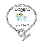 L'Oreal Paris Color of Hope OCRF (Ovarian Cancer Research Fund) Fundraising Sterling Silver Pave CZ Bracelet