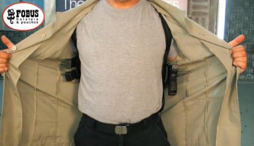 Fobus Dual Double Concealed Carry Shoulder Holster Pouch Hidden Harness Strap sholder Taurus PT 24/7 247 PT247 tauras + Mag/Magazine Holster