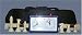 ChessCentral's Tournament Chess Set with Black & Ivory Chess Pieces, Black Board and Clock