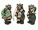 Holiday Bear with Scarf Ornaments (3-pc Set) 3.5-inch