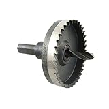 uxcell バイメタルホールソー　53ｍｍ直径ドリルバイメタルホールソー　鋸歯状　切削金属工具　 グレーと