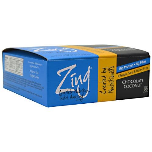 Zing Nutrition Bar-Chocolate Coconut-Box - 12 Bars - Box