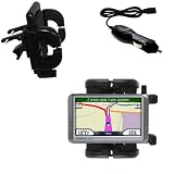 Garmin Nuvi 250 Auto Vent Holder with Car Charger - Uses Gomadic TipExchange