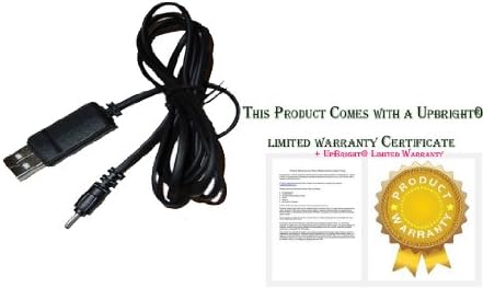 UpBright New USB Charging Cable Laptop PC 5VDC Charger Power Cord Lead Compatible with Ematic EGM003BL EGM003 EXLB3B EXLB3P Pro Series EGS005 EGS006 EG5005PR EGS005BL eGlide EGP008 EGP008BL Tablet PC