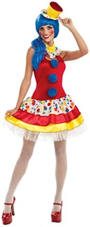Rubies Womens Fancy Giggles The Sexy Clown Adults Theme Party Halloween Costume , L (10-14)