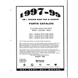 1997 1998 1999 DODGE RAM VAN WAGON Parts Book List by Dodge