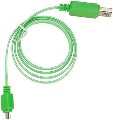 Visibleyoaoo® Buy 3 Get 4 Micro USB LED Charger, Light up Charging Cable Visible Current Smart Charger & Sync Cable for Samsung Galaxy S3 S4 S2 HTC Blackberry Android Smartphones, Tablets, Sony 3ft/1m (Green)