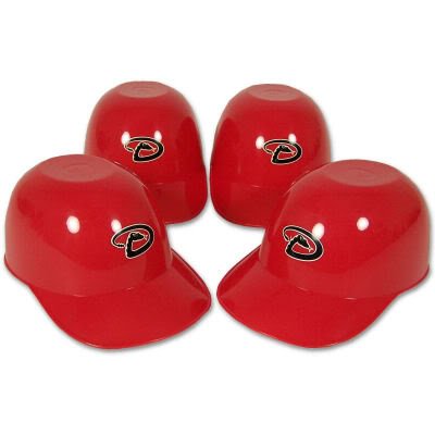 ARIZONA DIAMONDBACKS BATTING HELMET ICE CREAM SNACK BOWLS 4PK