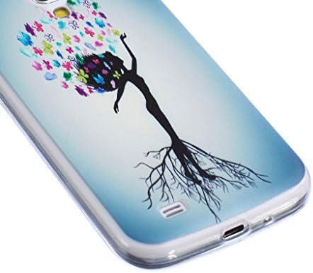 Galaxy S4 Case Samsung Galaxy S4 i9500 Ultra-thin Slim Case,MOUSE Monster Beautiful Elf Tree Design Air Cushion Capsule Premium Slim Flexible Transparent Soft Case Cover for Samsung Galaxy S4 i9500