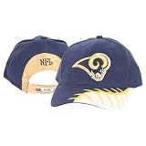 St. Louis Rams Football Seam Adjustable hat -Blue w/ White Trim