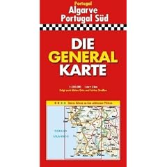 Die Generalkarte Algarve-Portugal S�d 1:200 000