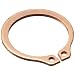 Standard External Retaining Ring, Tapered Section, Axial Assembly, Alloy 25 Copper, Plain Finish, 5/8" Shaft Diameter, 0.035" Thick, Made in US (Pack of 5)