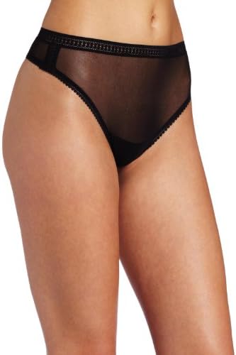 OnGossamer Women's Mesh Hi Cut Panty Thong
