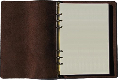 Size A5 Genuine Leather Journal, 9.6 X 6.8 Inch, A Handmade Leather Refillable Binder Executive Business Journal, Made of All Natural Thick Leather (Blank Paper)
