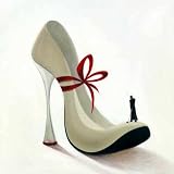 Produkt-Bild: Kunstkarte: Inna Panasenko "Highheels - Romance" 14 x 14