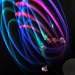 7 Functions 4 Speed Red Blue Green Multicolor Flash Black with White Tip LED Gloves w/o Batteries ( Lighted Up Rave Party Dancing Club Dance Light Show Gear Supplies )