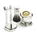 Shaving Gift Set with Merkur Safety Razor, Bowl, Shaving Soap, Badger Brush, Stand and Safety Razor, Great Gift Idea for Father Husband or Boyfriend