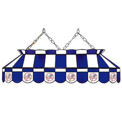 Imperial New York Yankees Licensed 40-Inch Rectangular Stained Glass Billiard Table Light